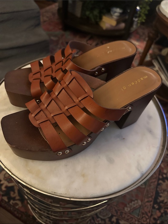 Madden Girl Shoes - Madden Girl Brown Woven Platform Sandal
